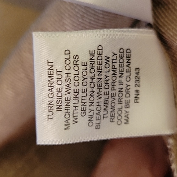 New York & Co tan Vneck dress puff sleeve fit waist A-line maxi pockets L New… - Picture 9 of 11